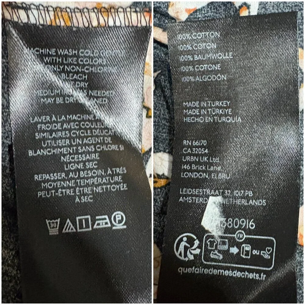 NWT Anthropologie Somerset Mini Dress plus size 3X black neutral floral print - Picture 10 of 10